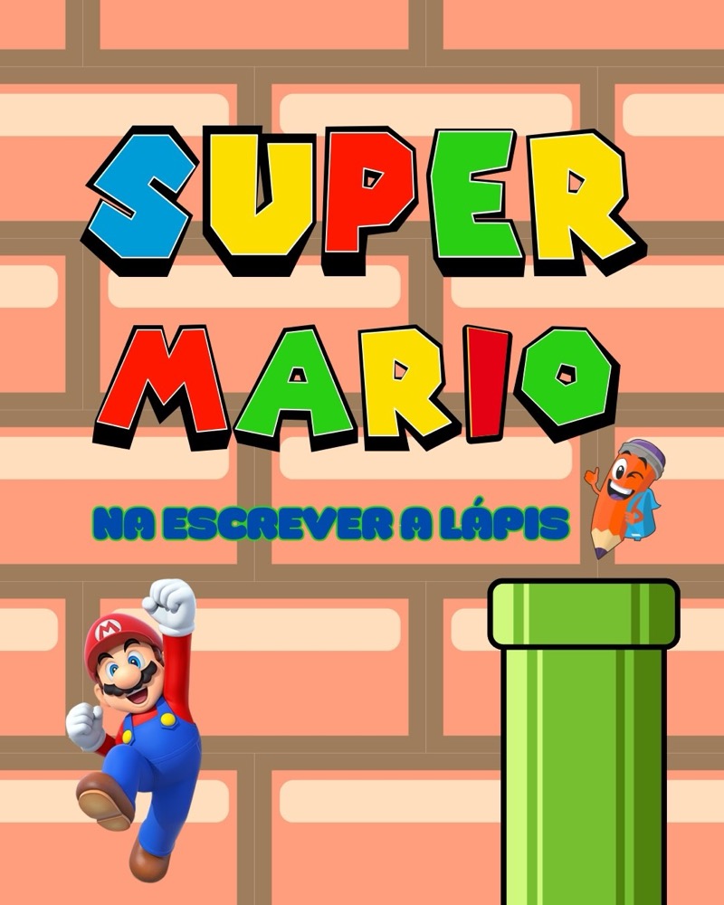 Garrafa térmica e caneca do Super Mario
