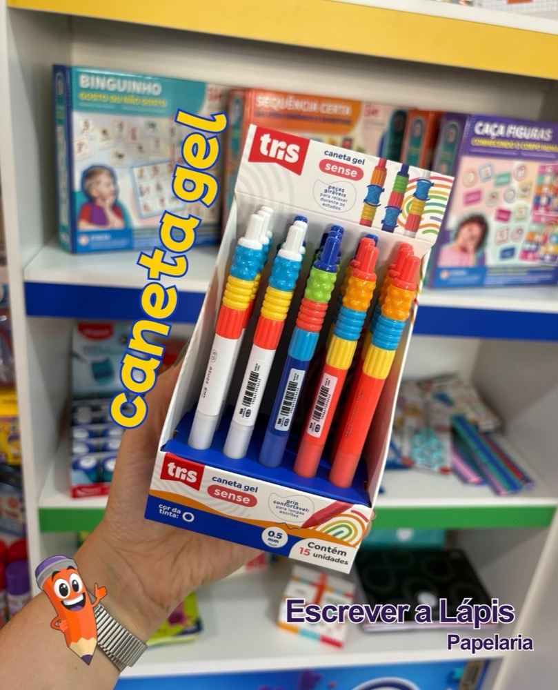 Canetas gel da linha Sense da Tris